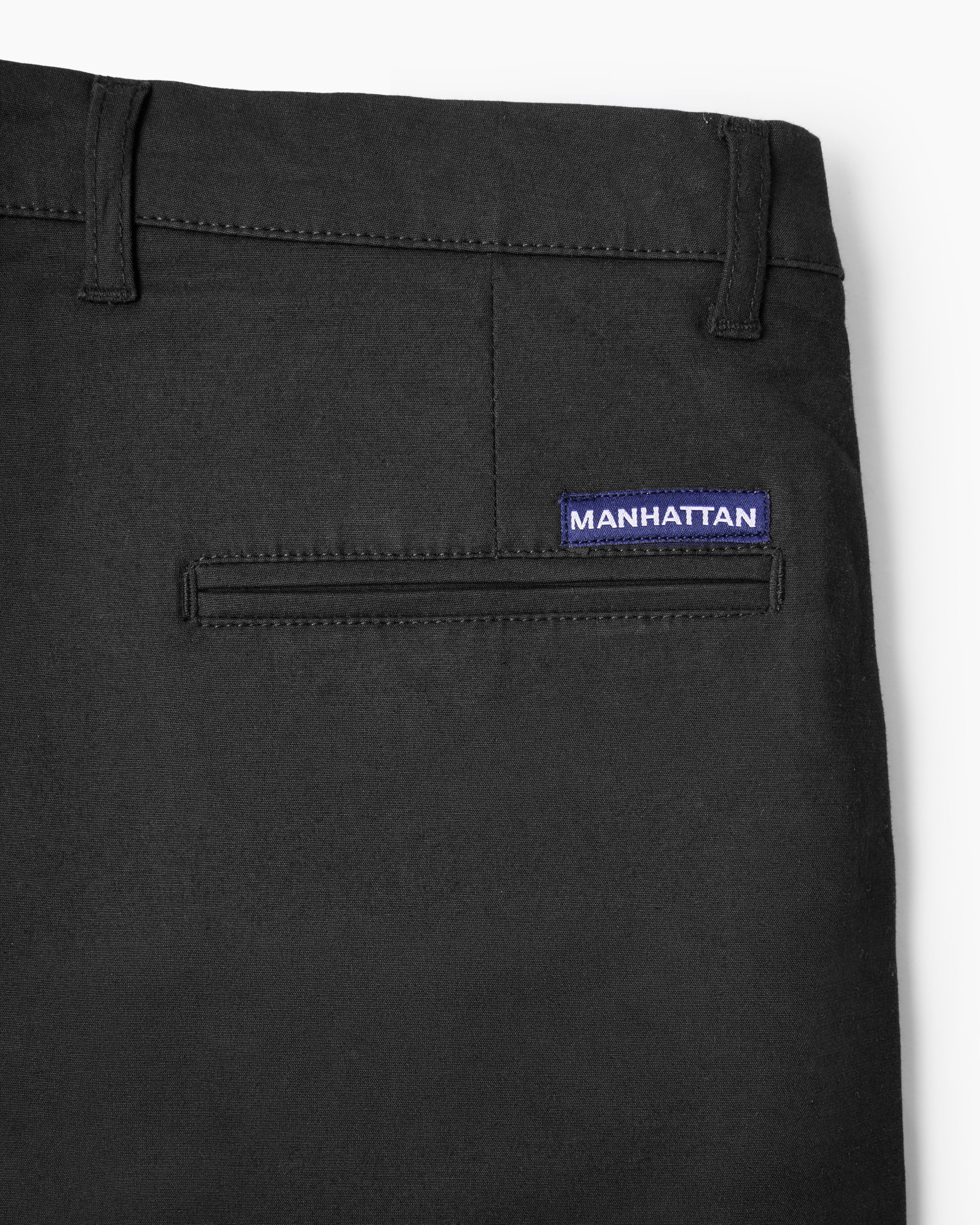 Cotton Casual Pants Black - T - Image 4