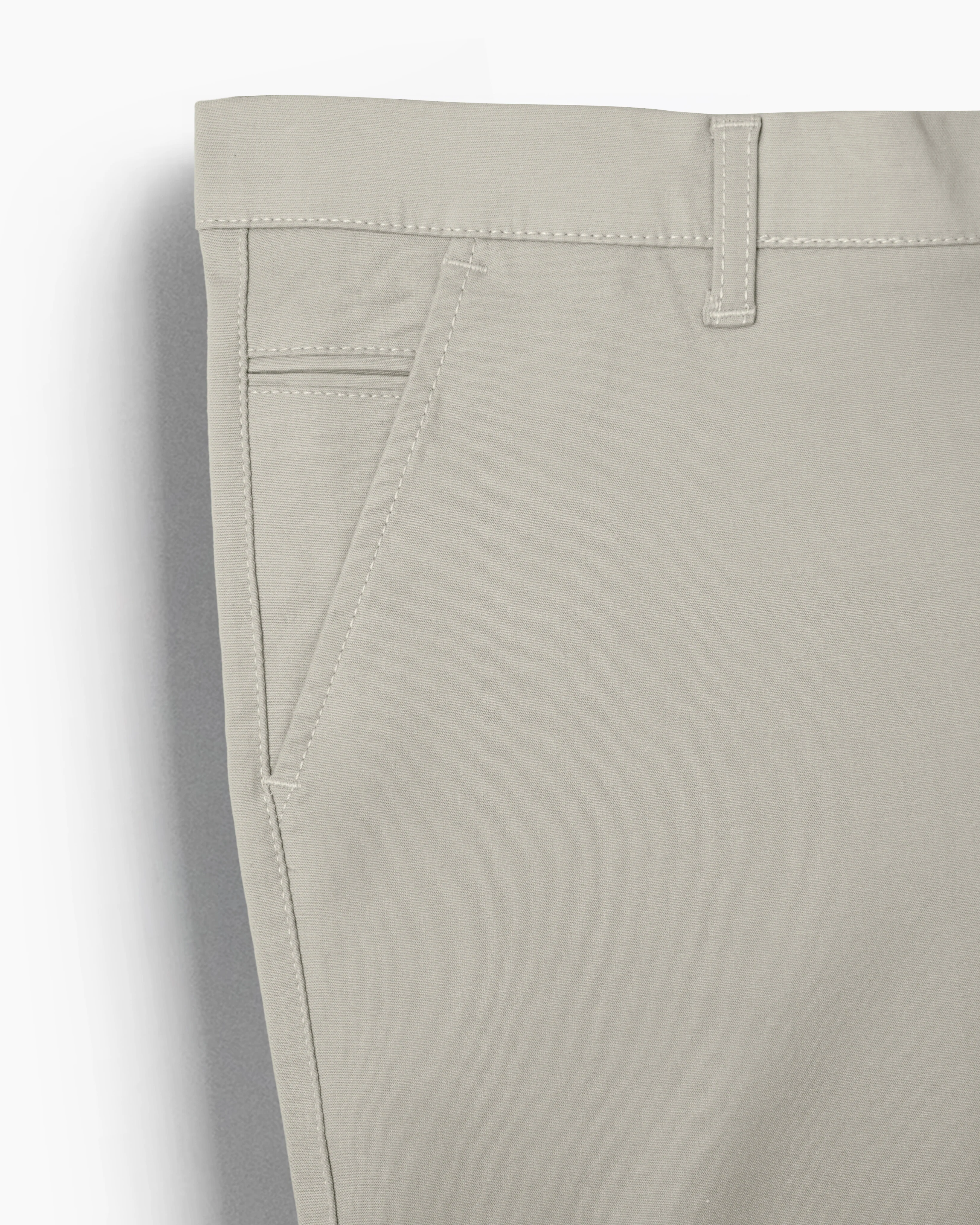 Cotton Casual Pants Light Beige - T - Image 3