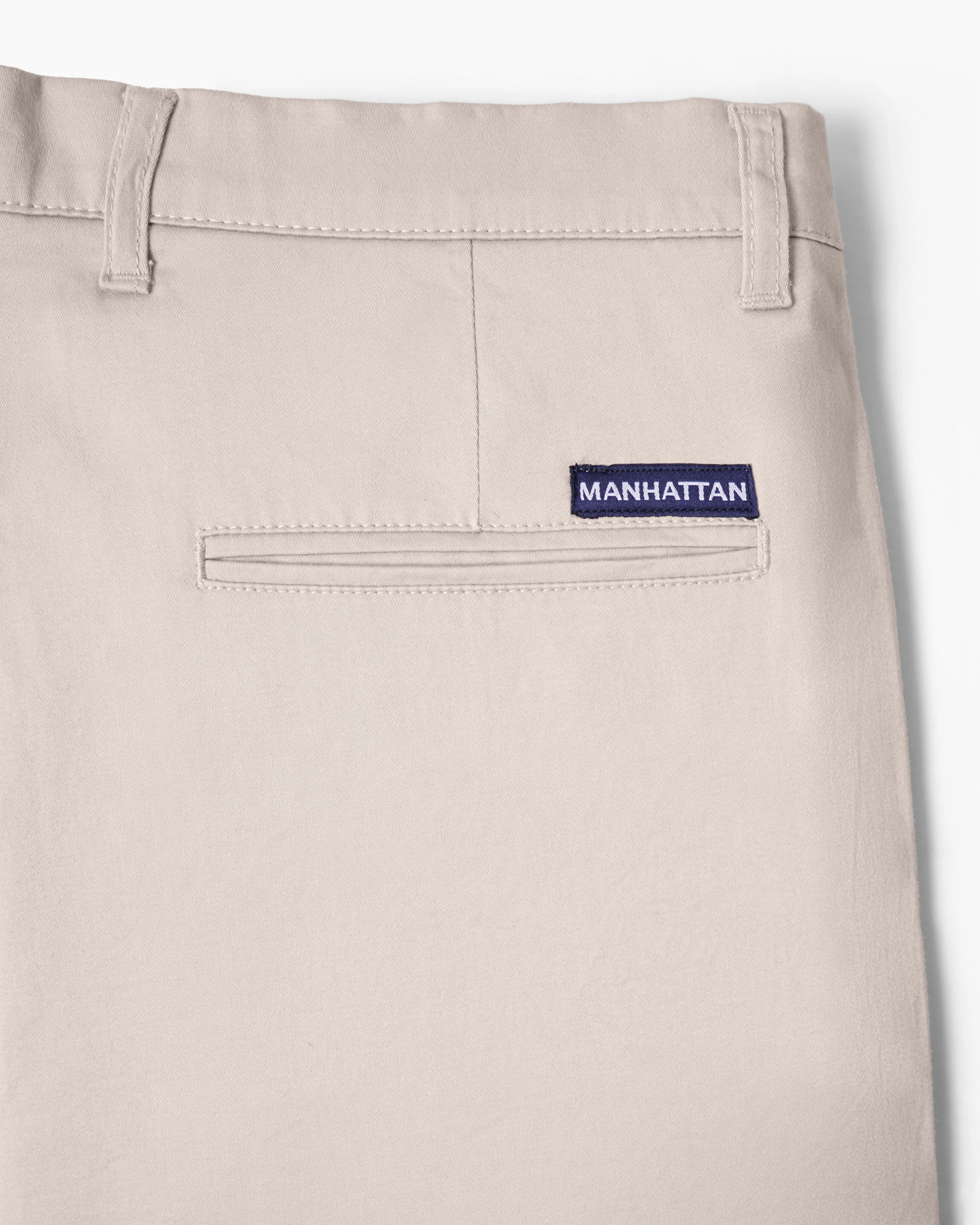 Cotton Casual Pants Light Cream - S - Image 4