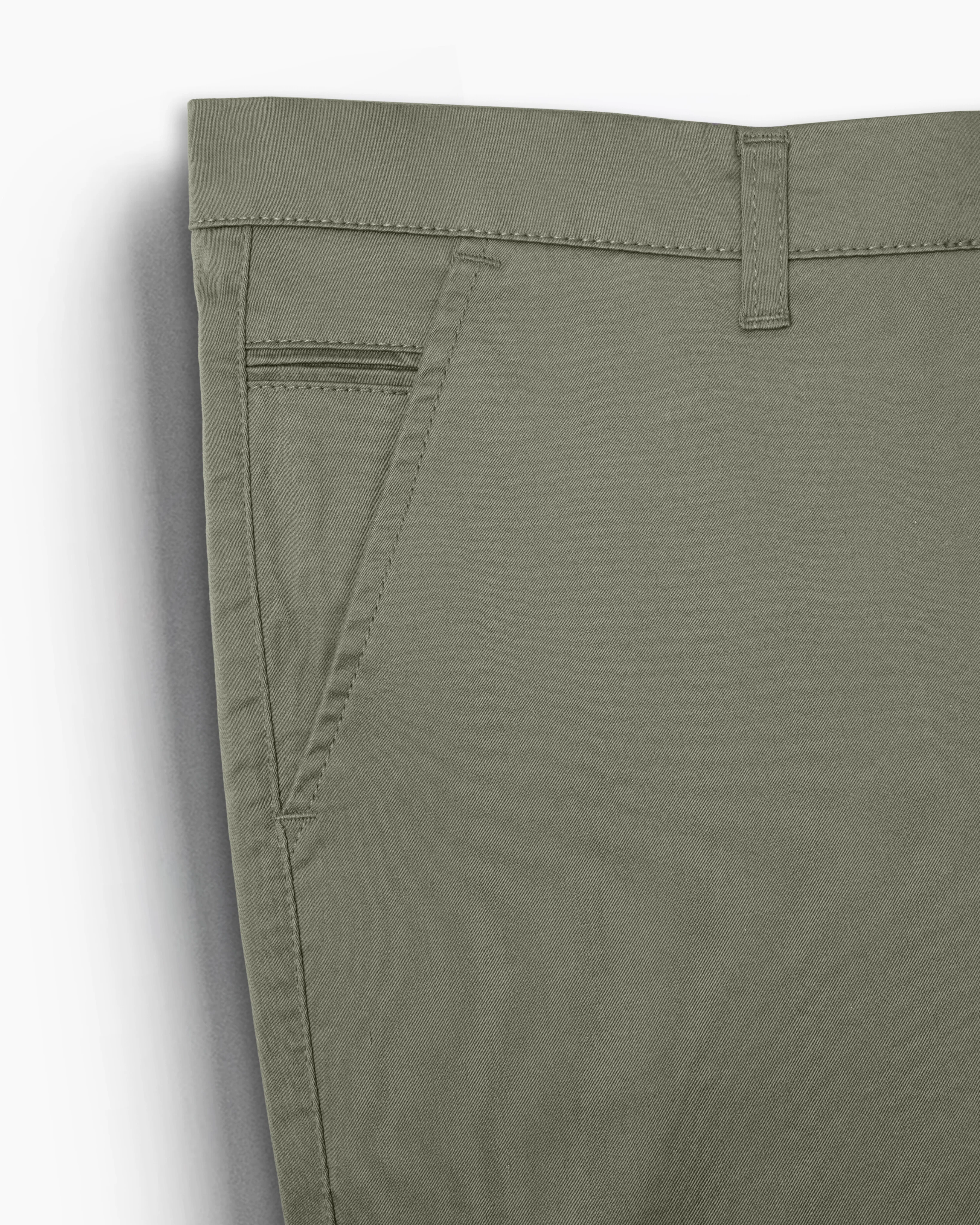 Cotton Casual Pants Light Green - S - Image 3