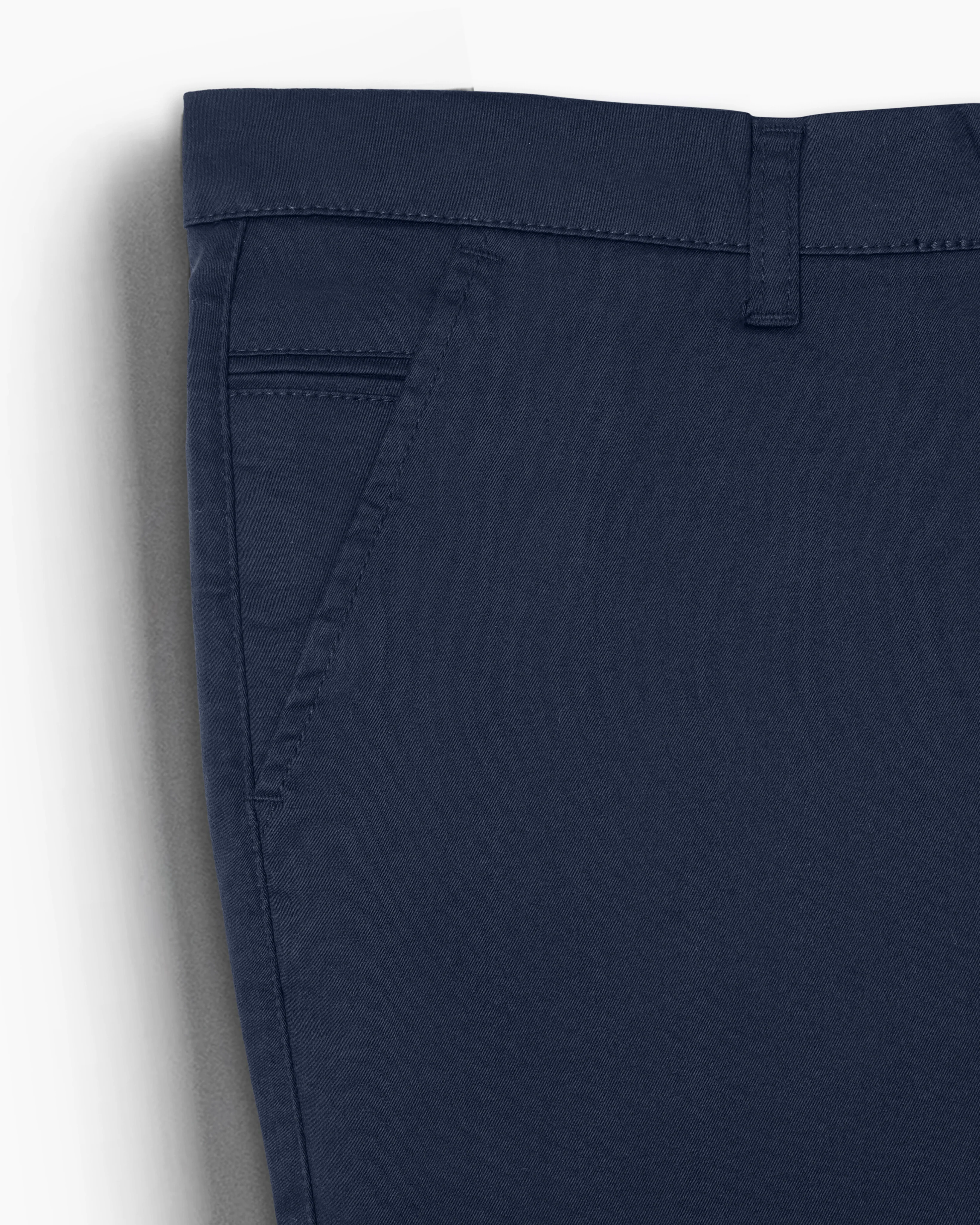 Cotton Casual Pants Navy - S - Image 3