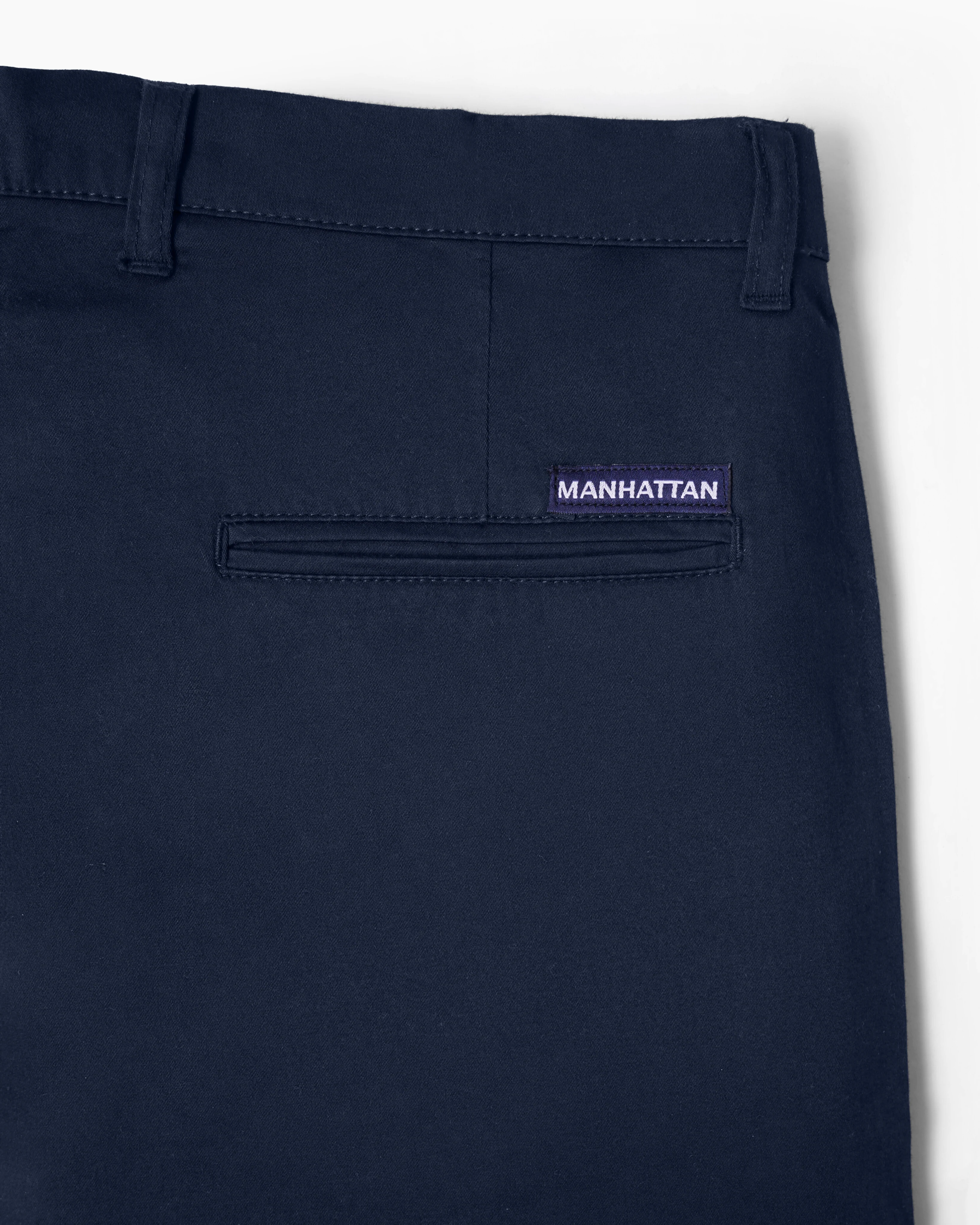 Cotton Casual Pants Navy - S - Image 4