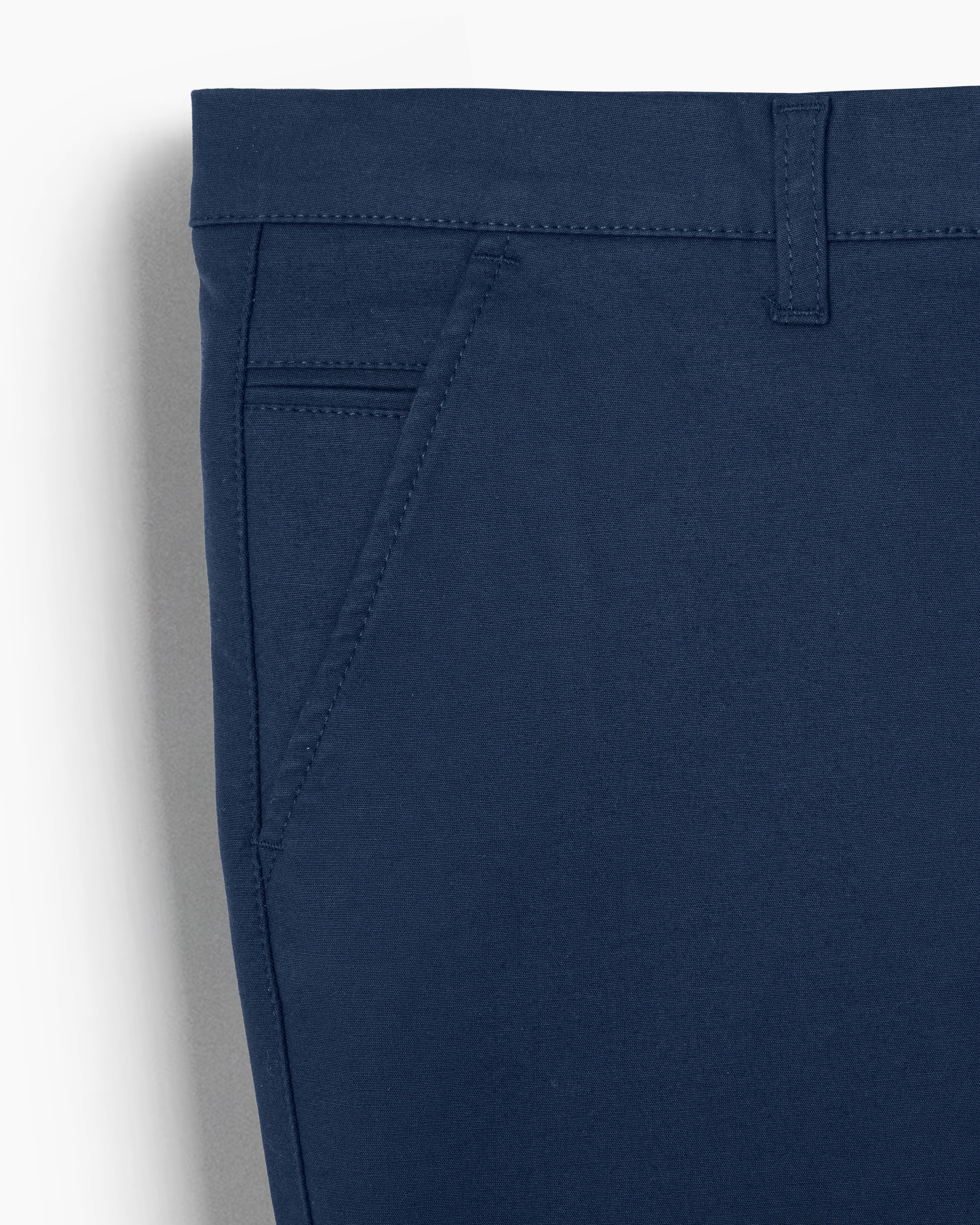 Cotton Casual Pants Navy - T - Image 3