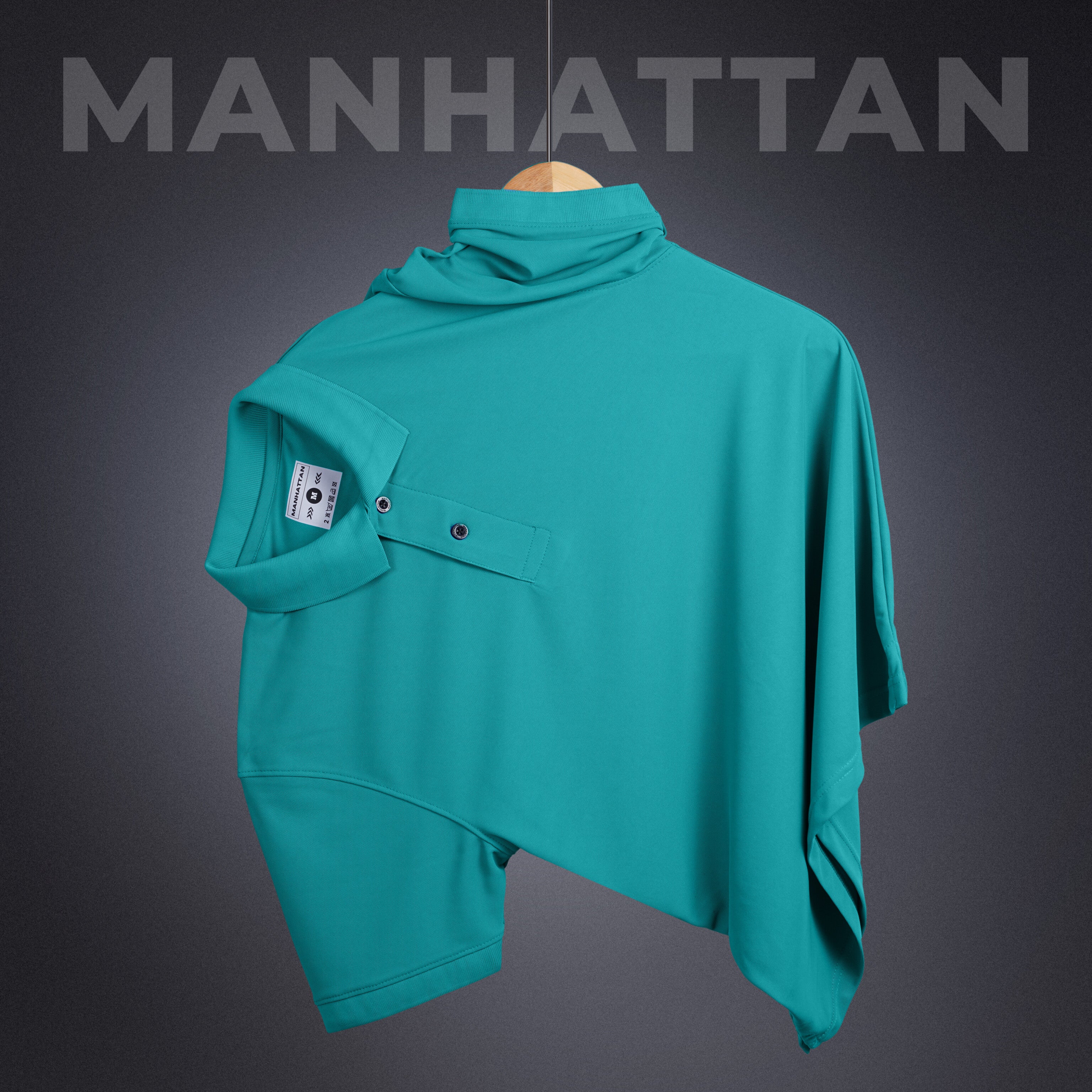 Sports Dry Fit Harbour Blue Polo T Shirts (Micro Polyester) - Image 3