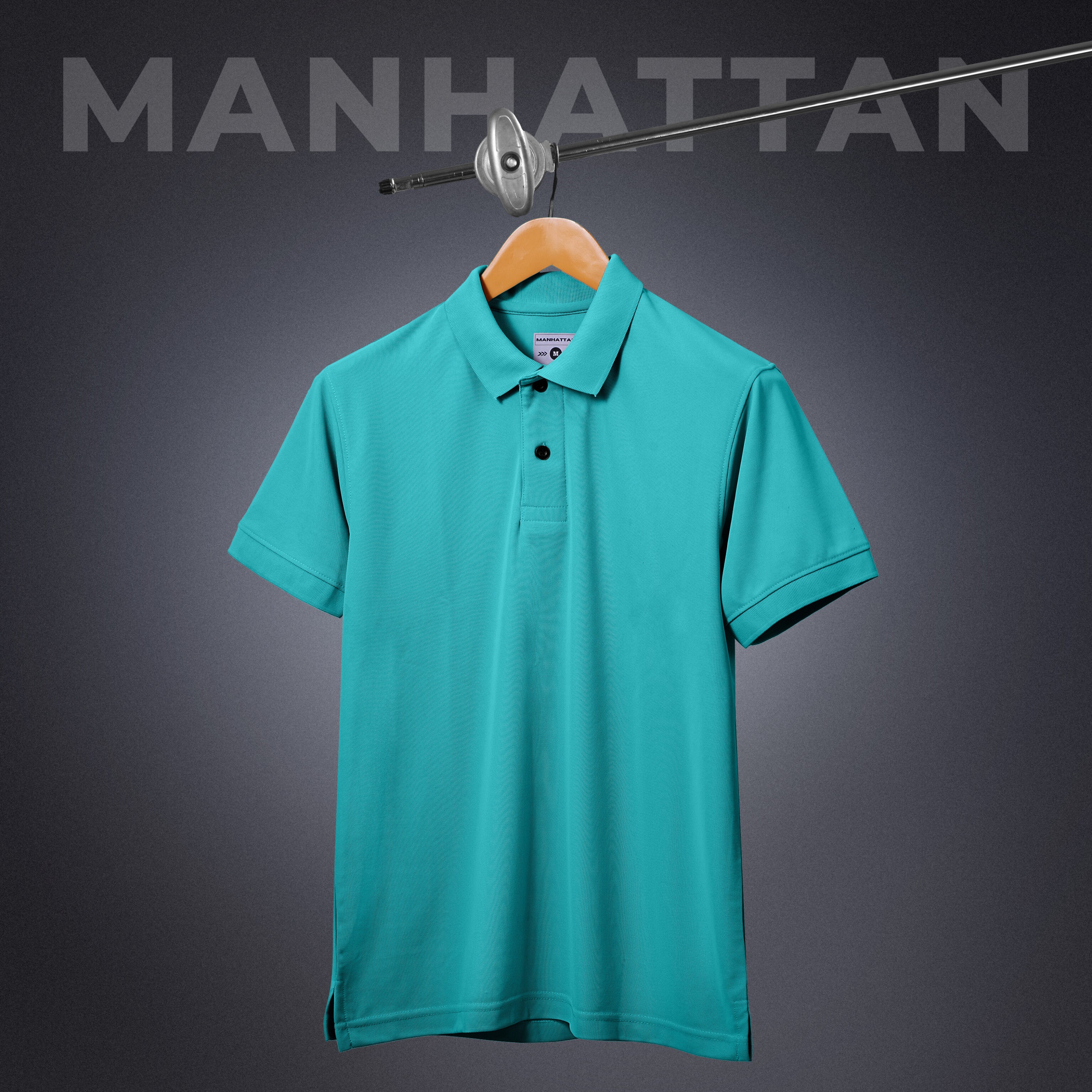 Sports Dry Fit Harbour Blue Polo T Shirts (Micro Polyester) - Image 4