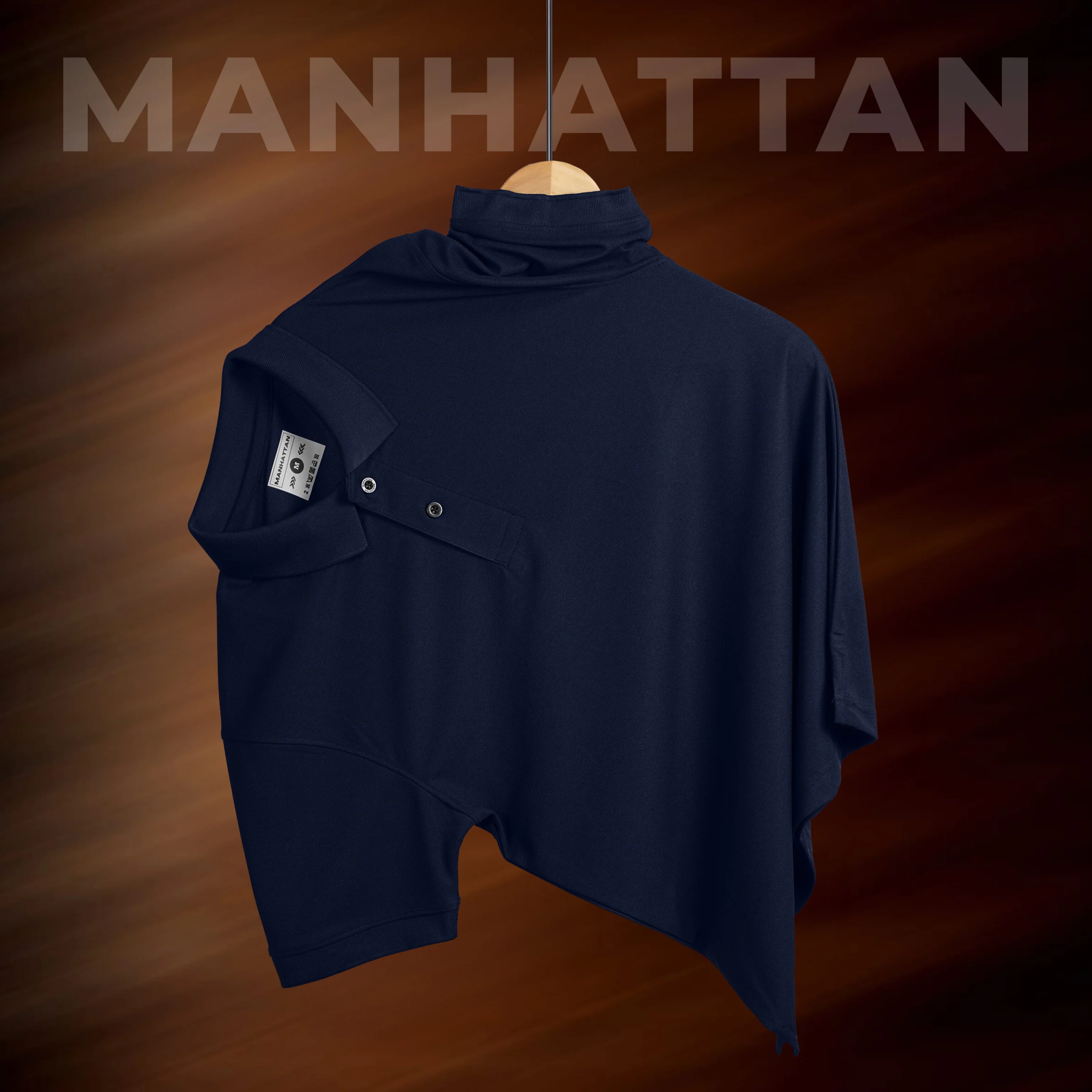 Sports Dry Fit Navy Polo T Shirts (Micro Polyester) - Image 4